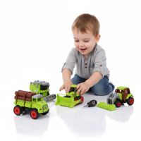 Set x4 Vehículos de Agricultura Juguete Didáctico Desarmable con Desarmador