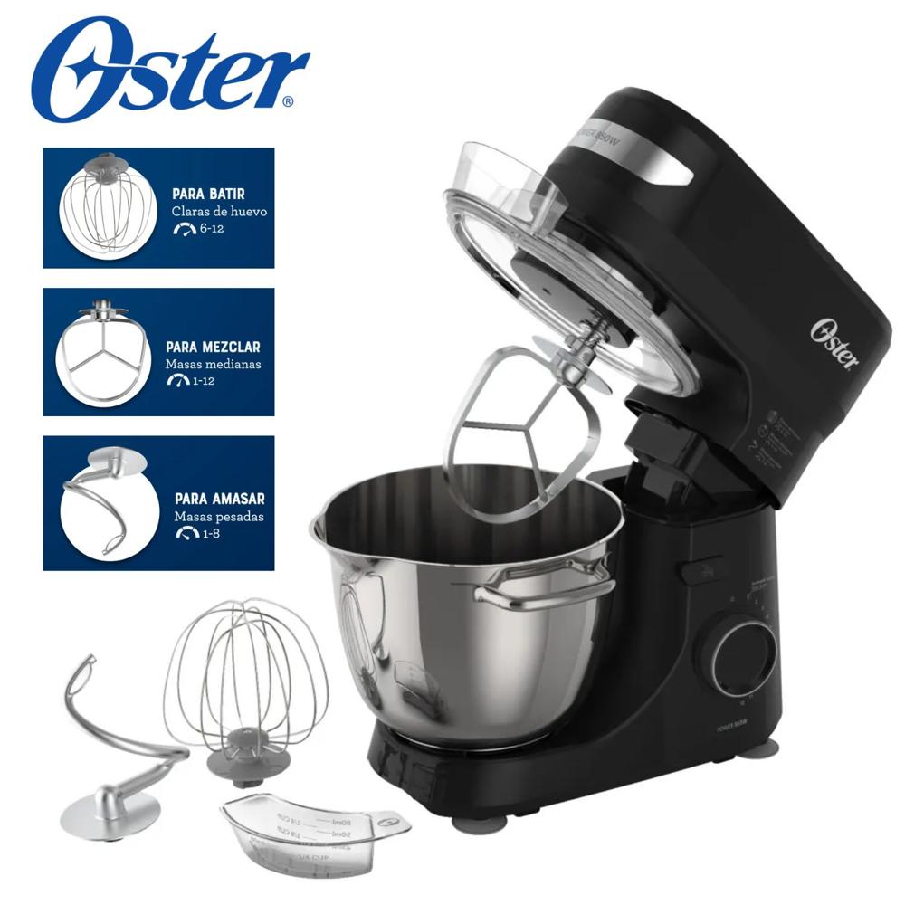 Batidora Planetaria Oster FPSTSMPL2B de 4 Lt 12 velocidades 850W