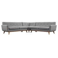 SECCIONAL BUNDY GRIS CLARO - FALOTIH 3M