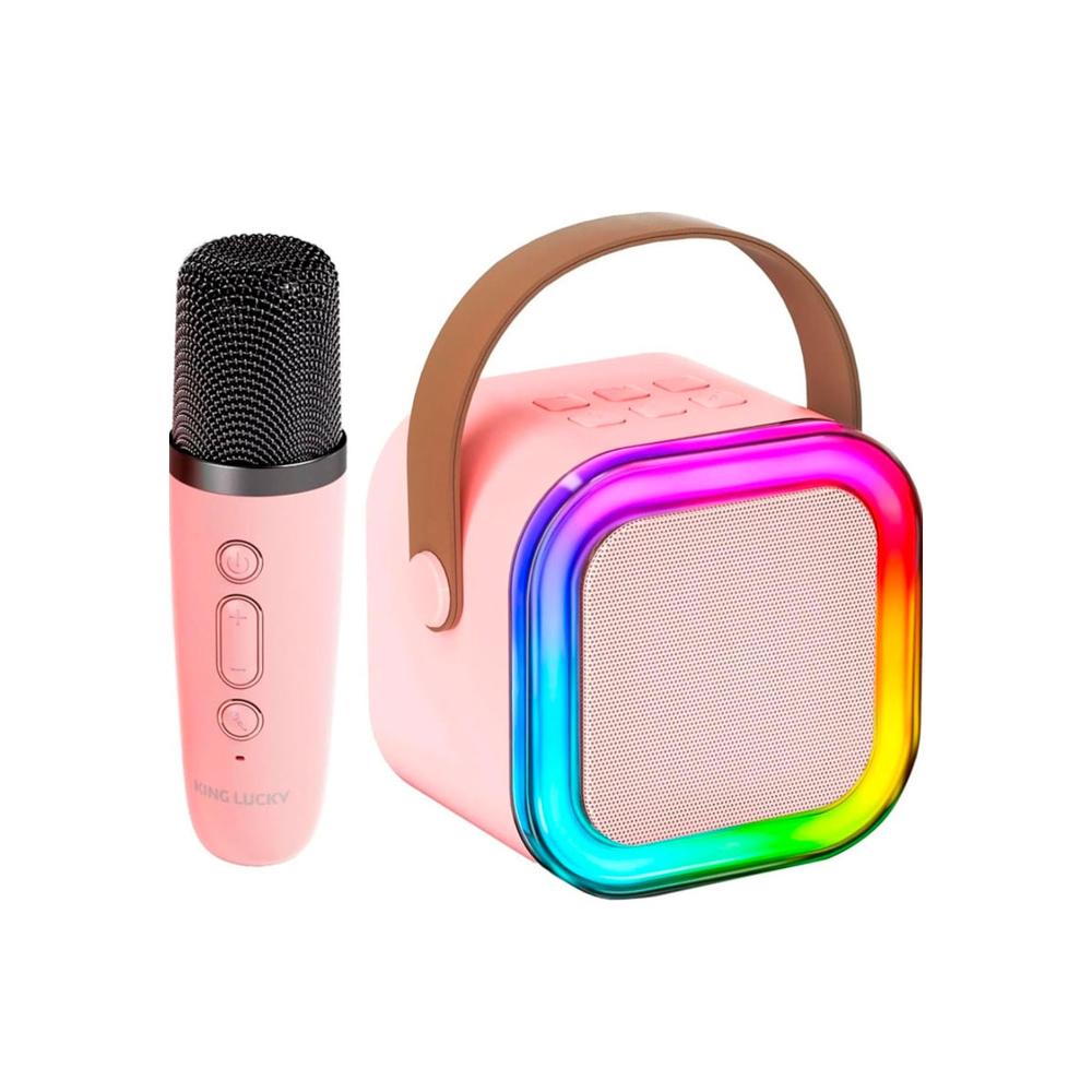 Parlante K12 LED RGB con 2 Microfonos Karaoke