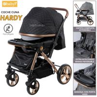 COCHE DE PASE EXTRA ACOLCHADO HARDY NEGRO