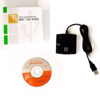 Lector de DNI Electrónico Smart Card ISO7816 Negro