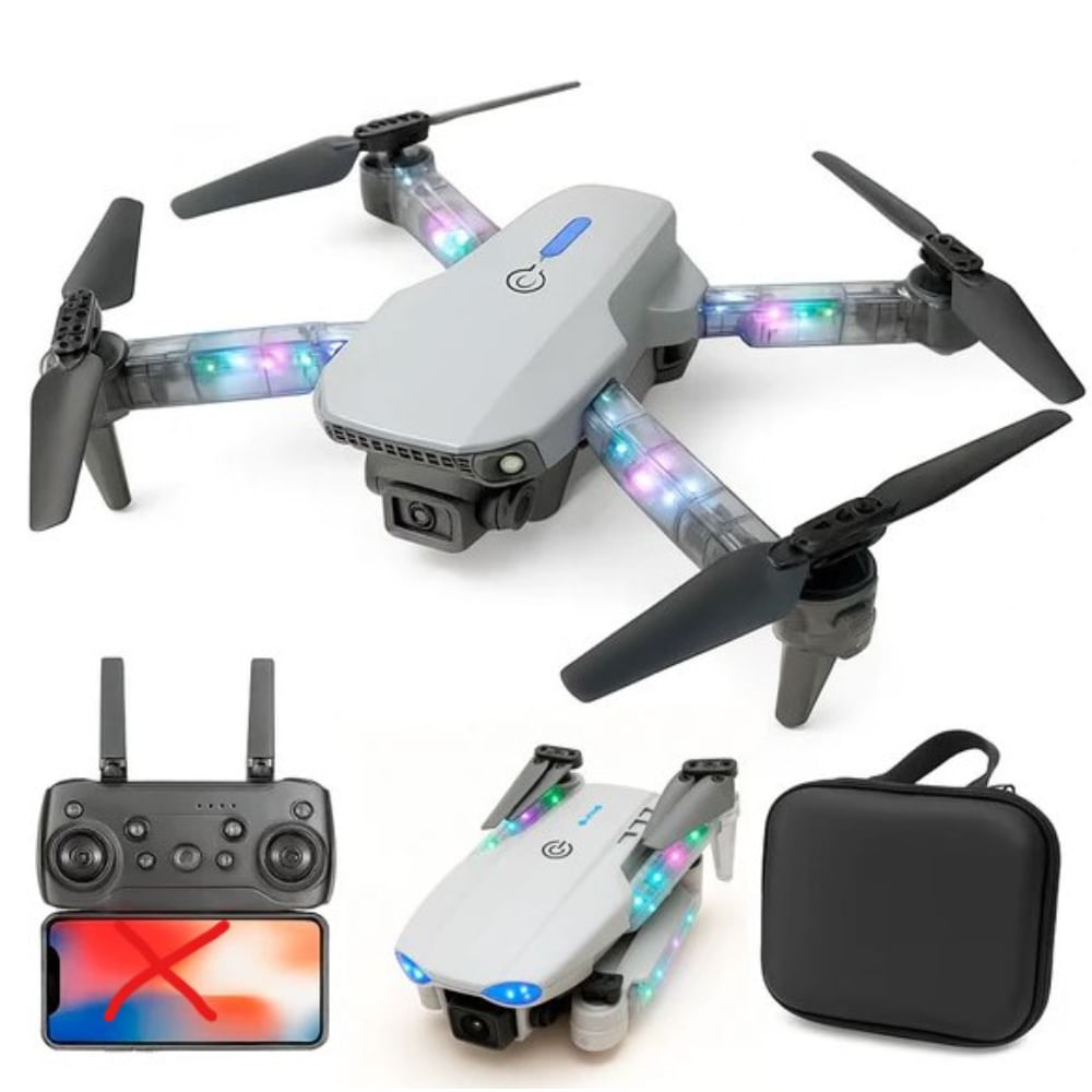 Drone E99 DMax WIFI con Doble Camara 4K Gris