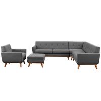 SECCIONAL BUNDY FULL GRIS OSCURO- FALOTIH 3M