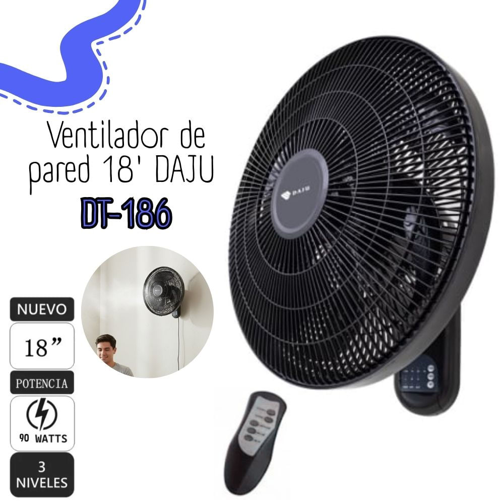 VENTILADOR DE PARED DAJU 18 DT-186