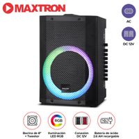 Parlante Aspire MX 300 USB BT Luces LED RGB + Micrófono