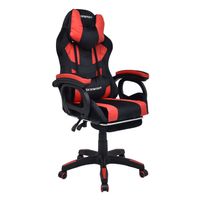 Silla Gamer Extingtion Sapp Gamuza Cuerina Color Rojo