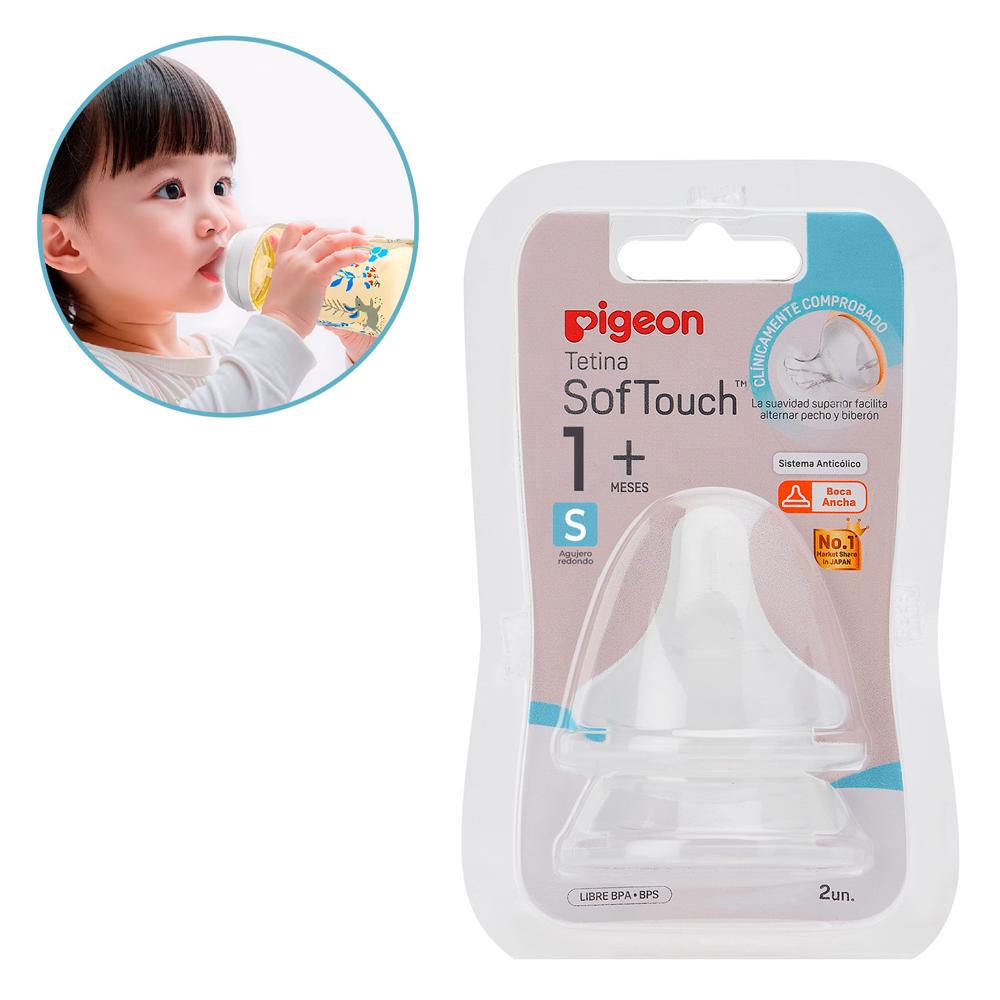 Tetina Pigeon de Silicona Anticólica S +1 Mes