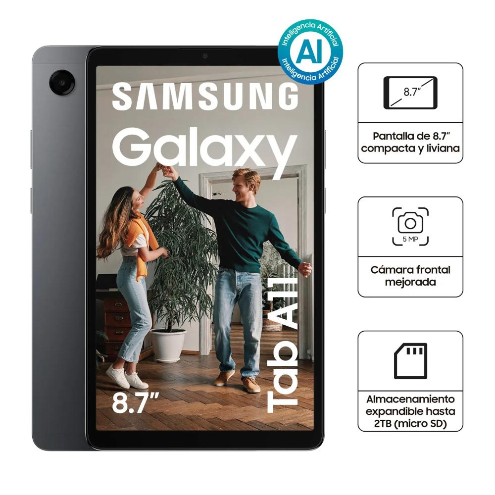 Tableta Samsung Galaxy Tab A11 SM-X133 8.7 WUXGA WiFi RAM 4GB 64GB Android 15 Gris