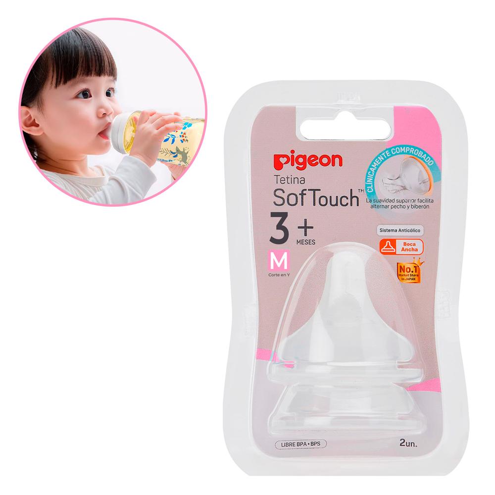 Tetina Pigeon de Silicona Anticólica M +3 Meses