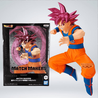 FIGURAS BANPRESTO DBZ - MATCH MAKERS SUPER SAIYAN GOD SON GOKU VS BEERUS