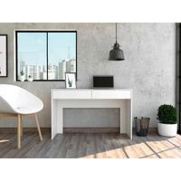 Escritorio Moderno 2 Cajones Sofy Blanco R&R MUEBLES