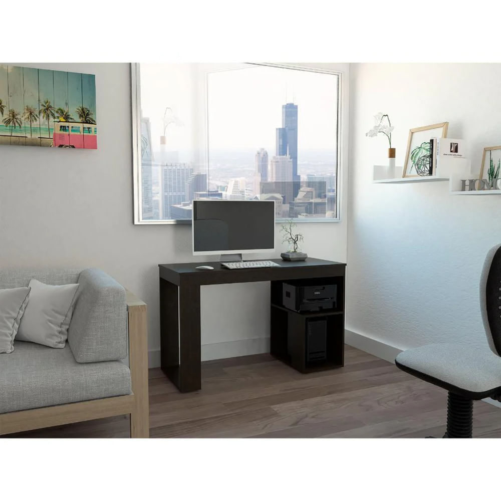 Escritorio Moderno Minimalista Bianca 120 cm Wengue R&R MUEBLES