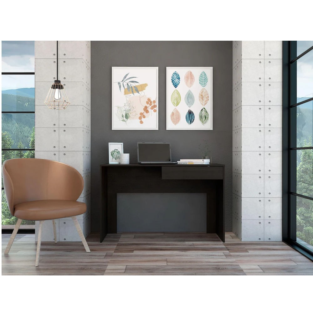 Escritorio Moderno 1 Cajón Sofy Wengue R&R MUEBLES