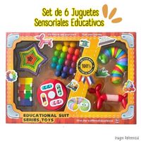 Set de 6 Juguetes Sensoriales Educativos