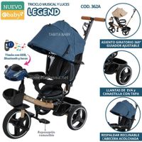Triciclo para niños Musical y Luces con Legend Azul