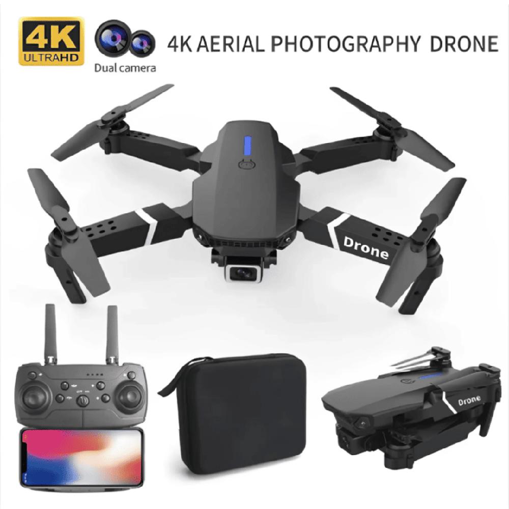 DRONE E88 PRO Plegable con 2 Cámaras HD 4K
