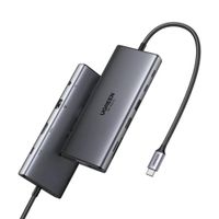 Docking USB-C 11-in-1 4K HDMI VGA 3.5mm SD Card TF y PD 100W Ugreen CM639 - 45520