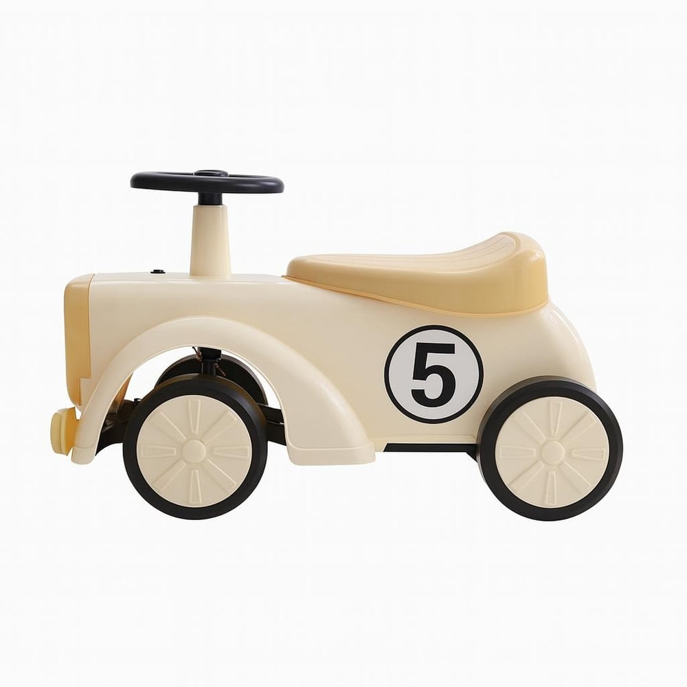 Carrito Vintage Beige con Luces y Sonido Buggy Correpasillos