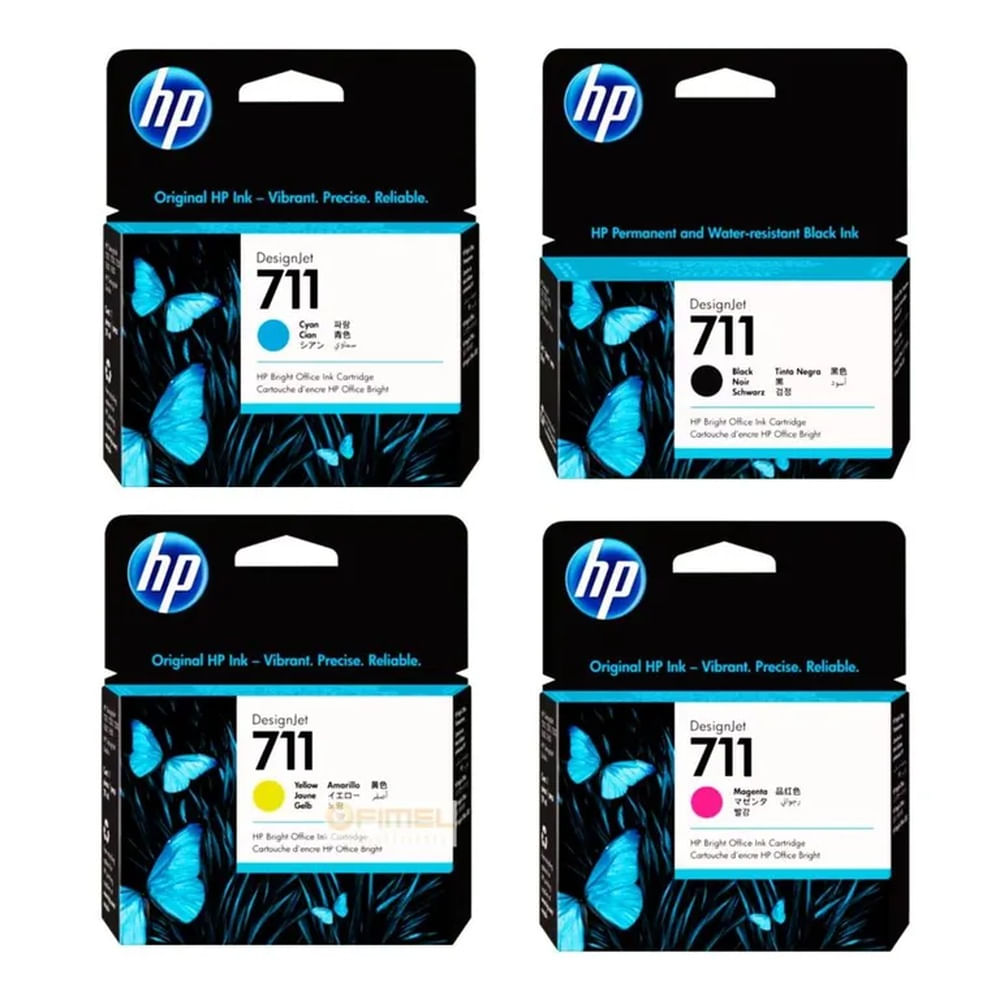 TINTA HP 711 PACK COMPLETO