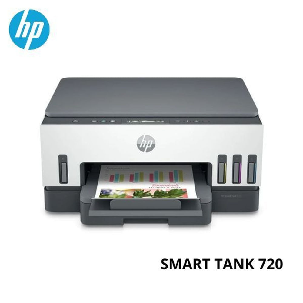 IMPRESORA MULTIFUNCIONAL HP SMART TANK 720 WIFI DUPLEX IMPRESORA MULTIFUNCIONAL HP SMART TANK 720 WIFI DUPLEX