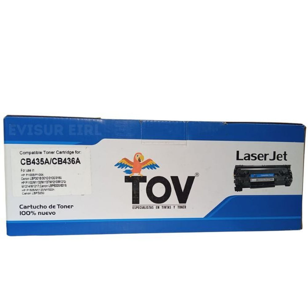 TONER COMPATIBLE HP 35A CB435A 36A CB436A NEGRO
