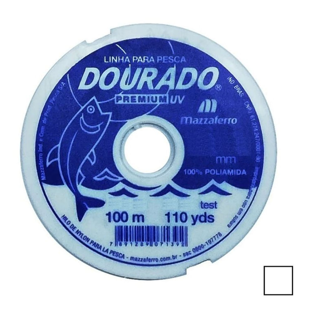 Hilo de Pescar nylon Poliamida 0.20mm x 100 mts Dorado