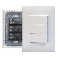 Interruptor Triple 10A 250V Opalux pempotrar KF2301