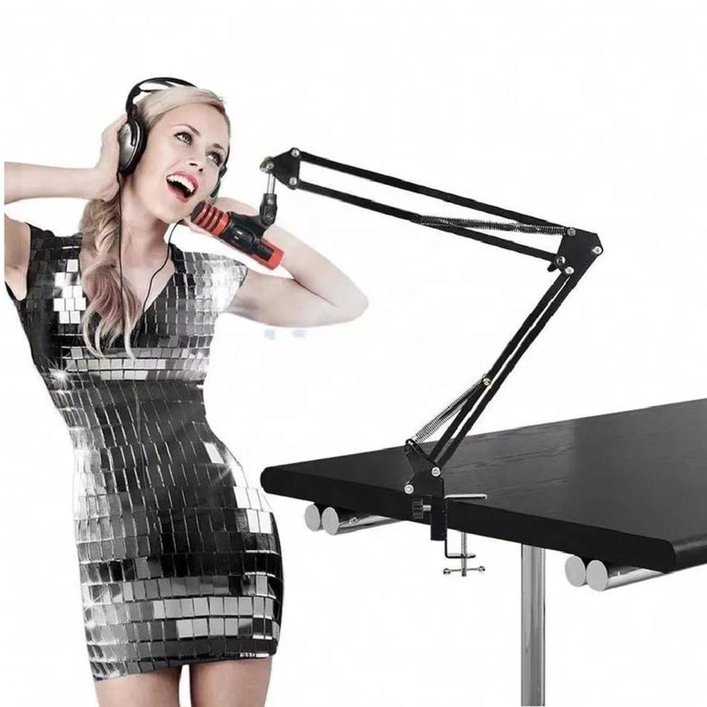 Rack Soporte de Microfono para Escritorio Brazo Plegable Rack Soporte de Microfono para Escritorio Brazo Plegable