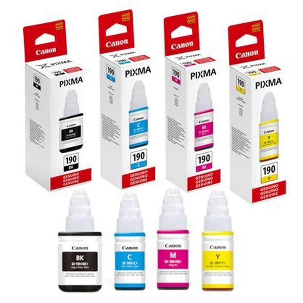 TINTA CANON GI-190 KIT DE 4 COLORES