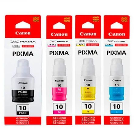 TINTA CANON GI-10 KIT DE 4 COLORES GI-10 TINTA CANON GI-10 KIT DE 4 COLORES GI-10