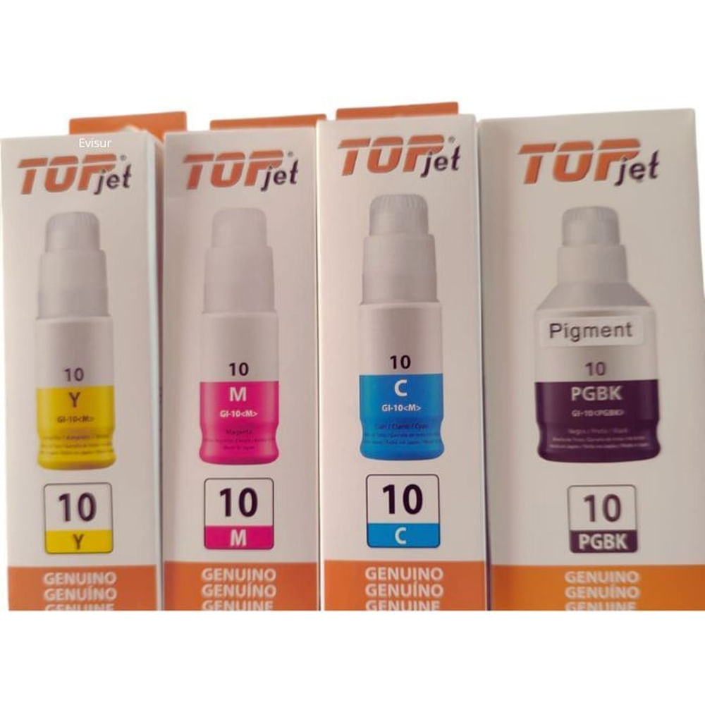 TINTA COMPATIBLE CANON GI-10 4 BOTELLAS GENERICO