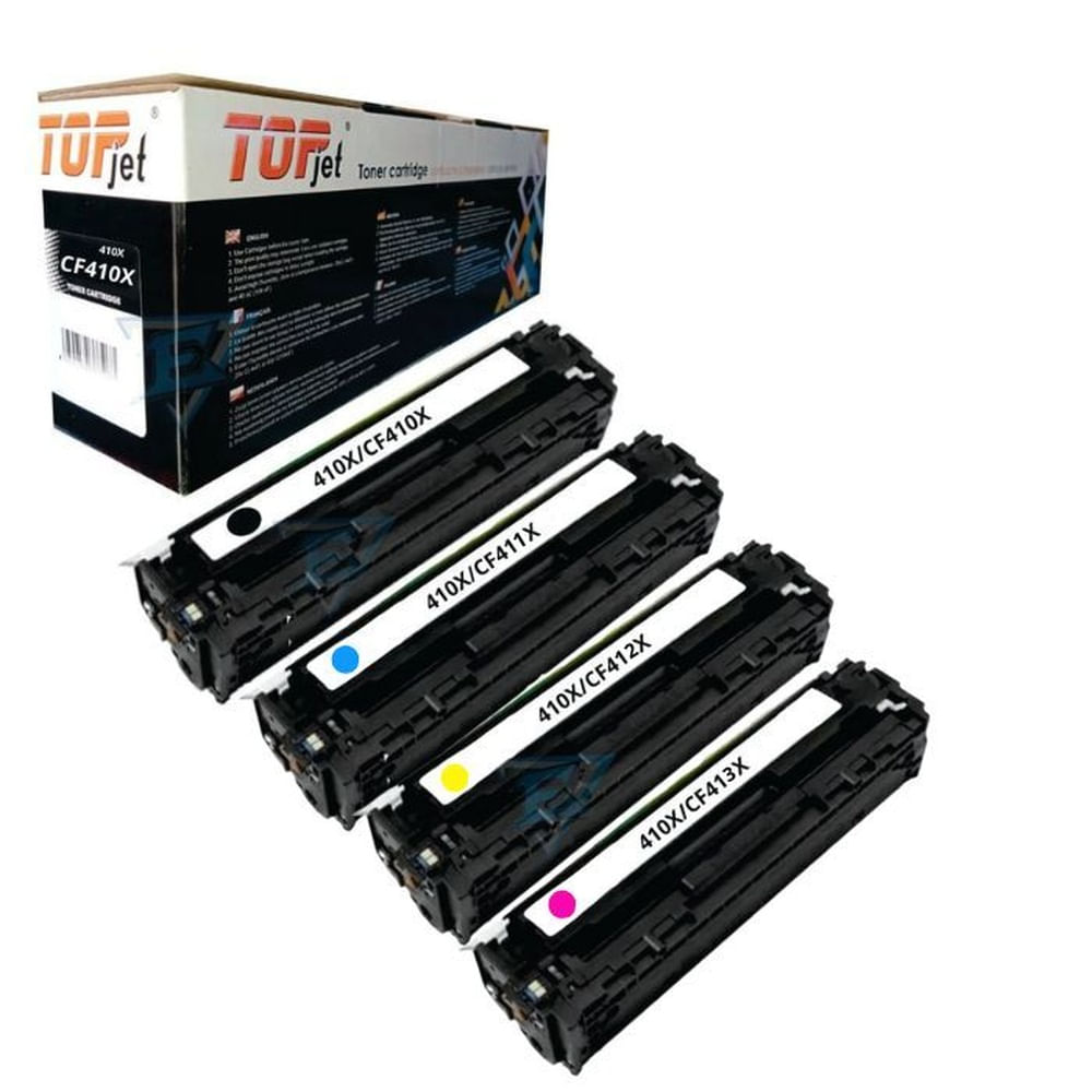 KIT DE TONER HP 410X COMPATIBLE NEGRO Y COLORES