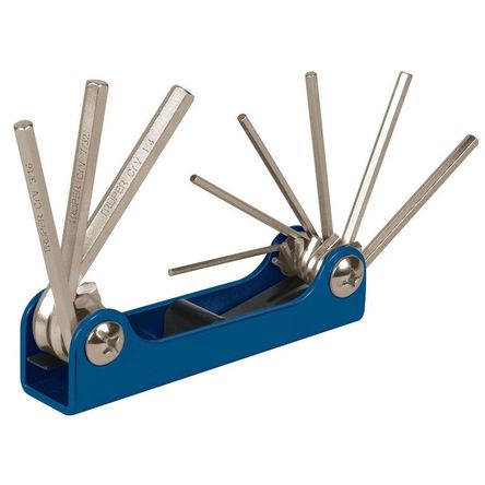 Jgo. Llaves Allen mm 9 pzas C/Estuche Truper 15563  -  Azul GRIS