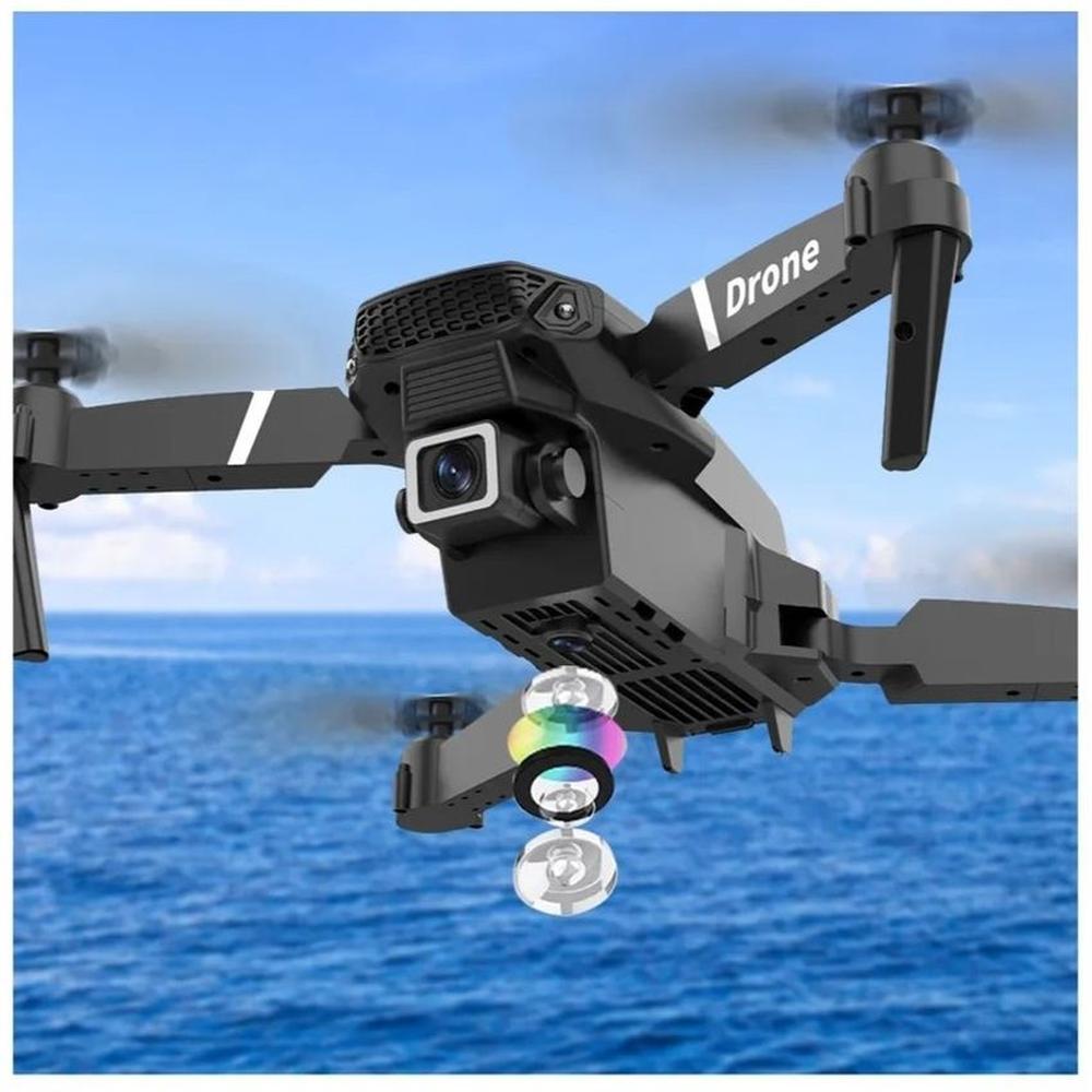 Dron E88 HD Cámara Wifi + Control Remoto RC Plegable Single Camera Genieka