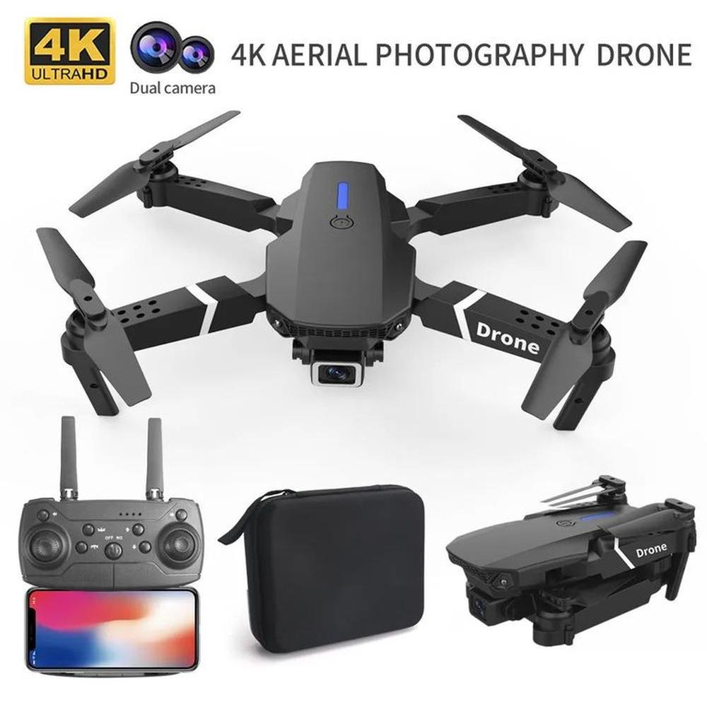 Dron Profesional E88 4K ORIGINAL Dual Cámara WiFi HD RC Video Plegable