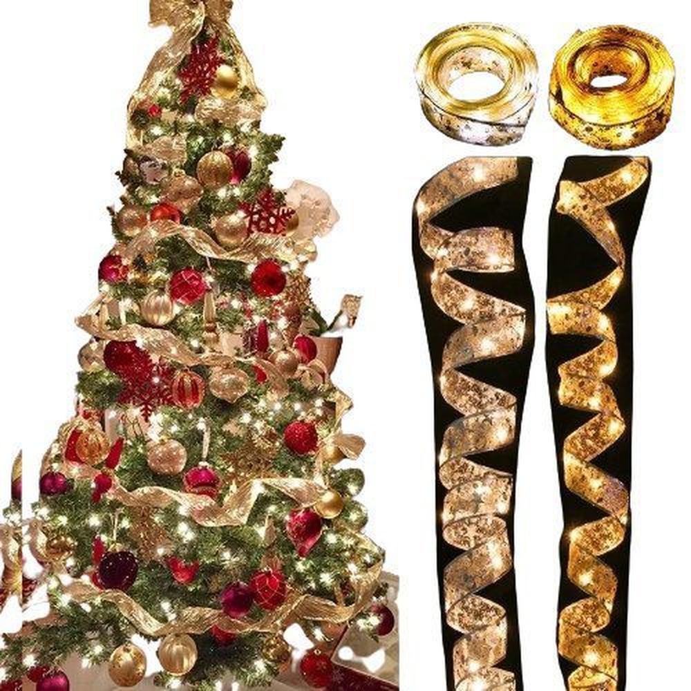 Cinta Luz guirnaldas Navidad Decoración Hogar Adorno pilas AA Genieka