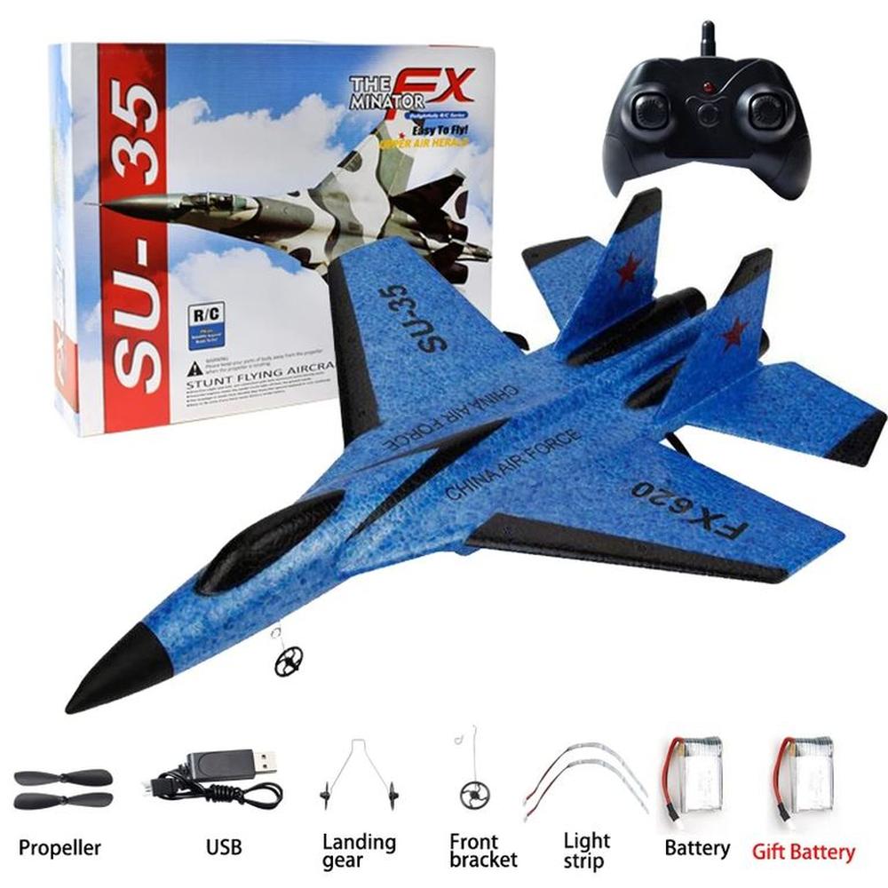 Aeromodelismo Control Remoto RC FX620 Luz Noche Día del Niño Azul Aeromodelismo Control Remoto RC FX620 Luz Noche Día del Niño Azul