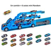 Camión con 2 Pistas + 6 Autos Catapulta Navidad Genieka