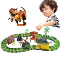 Pista Dinotrack Dinosaurio Luz LED Auto Navidad Genieka