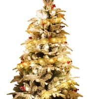Cinta Guirnaldas Dorado Arbolito Navidad Año Nuevo Decoración Genieka