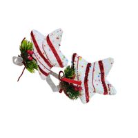Adorno Navideño con Pinchos Estrellas Rojas y Blancas 11 Cm X 2 Und