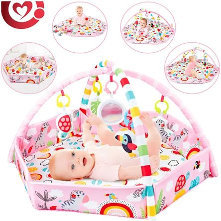 Gimnasio Musical MENGAO  5 en 1 con Pelotas Rosa Pastel