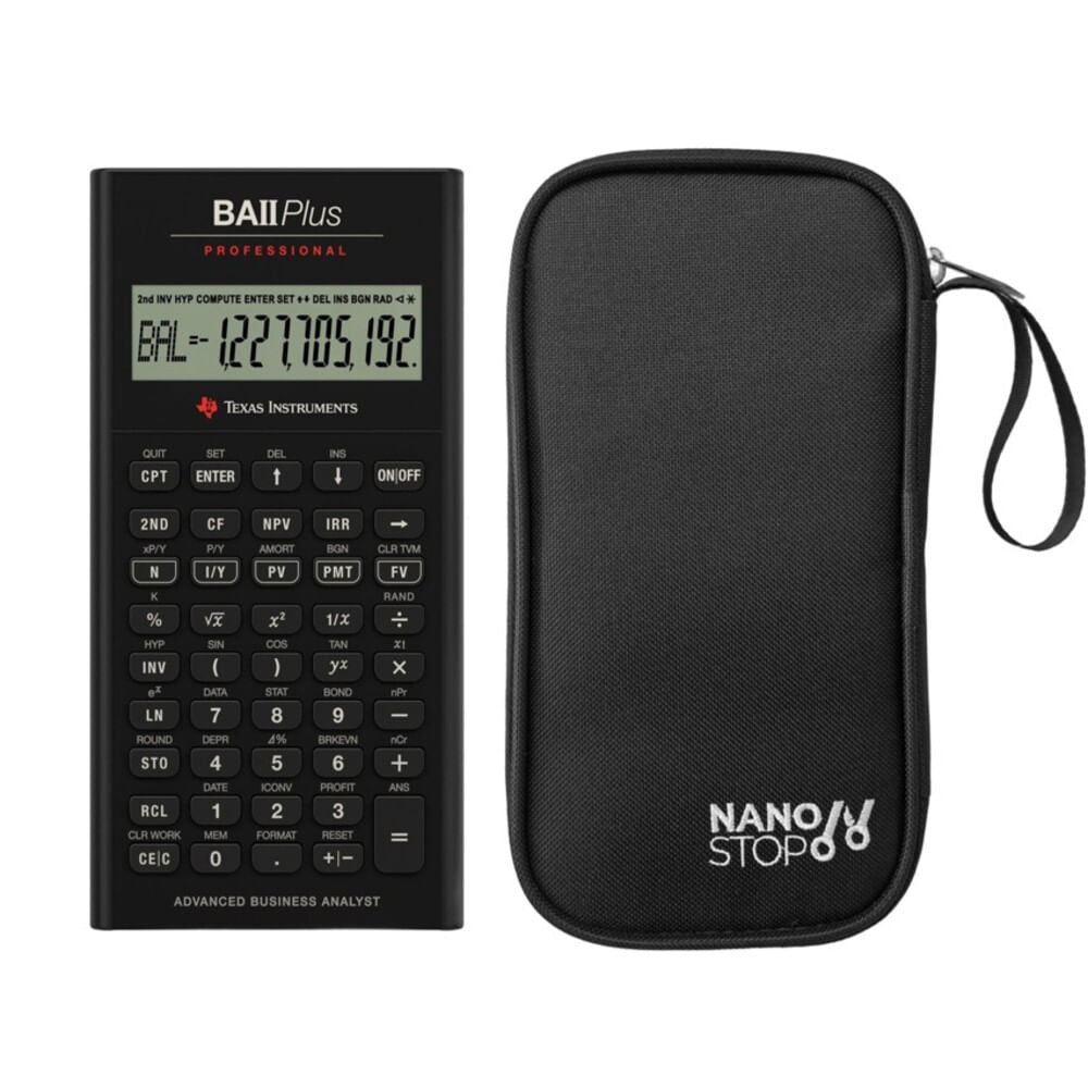 Calculadora Texas Instruments Baii Plus Profesional + Funda Profesional Calculadora Texas Instruments Baii Plus Profesional + Funda Profesional