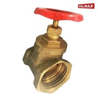 Llave de Compuerta 1/2"" Valmax  -  Bronce / Rojo