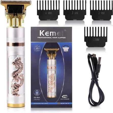 Afeitadora Profesional Portátil 2 en 1 Hombre Kemei Mod KM-762 Genieka