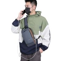 Bolso Morral Antirrobo Candado Clave Plomomarrón USB Mohila Genieka.