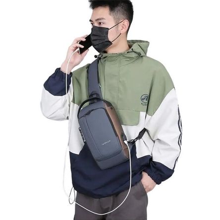 Bolso Morral Antirrobo Candado Clave Plomomarrón USB Mohila Genieka. Bolso Morral Antirrobo Candado Clave Plomomarrón USB Mohila Genieka.