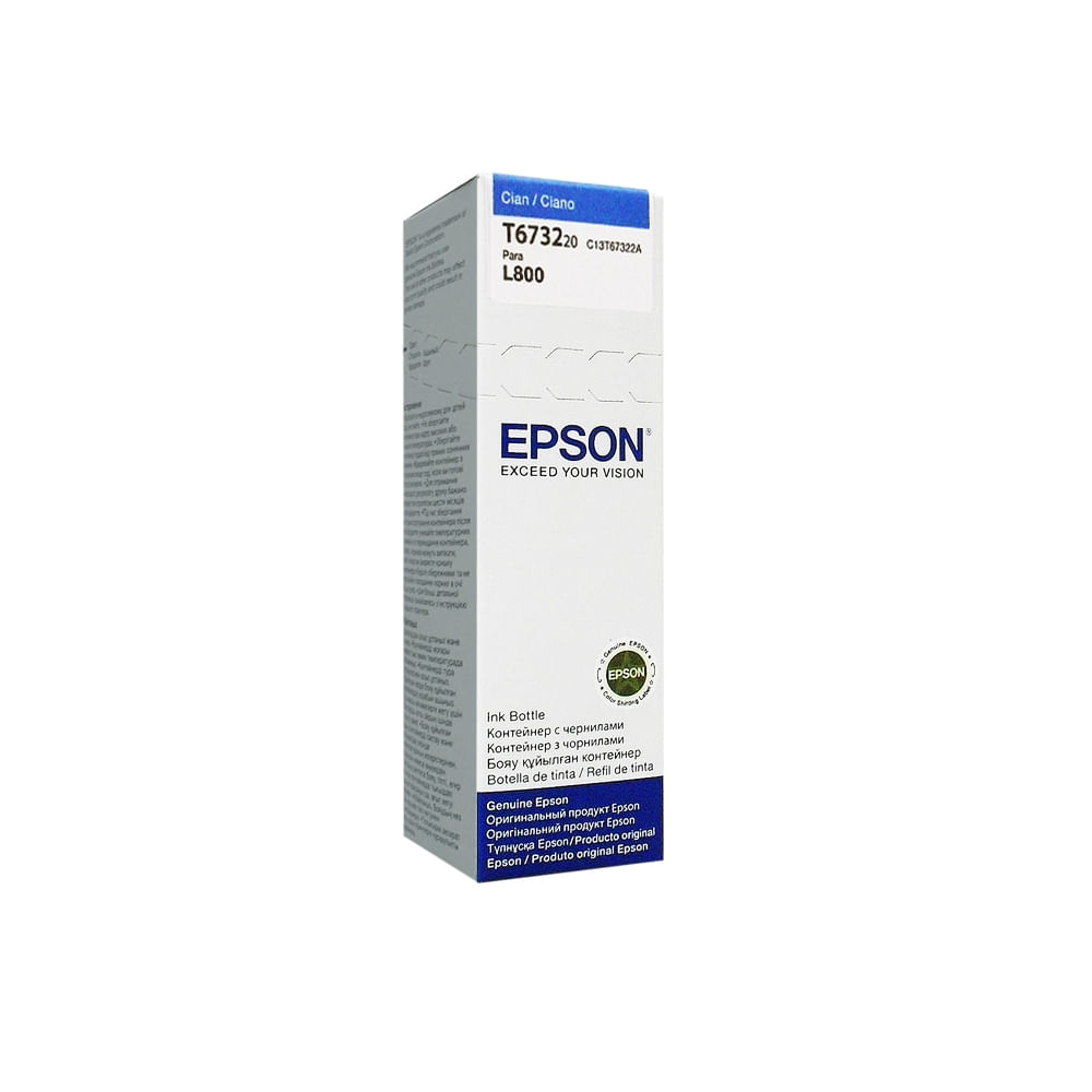 Tinta Cian Epson L800 - Alta calidad y rendimiento para impresiones brillantes y duraderas