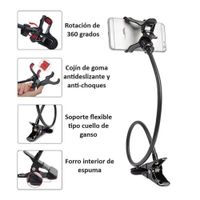 Soporte Universal  Smartphone Phone Holder Clip Flexible 360 Genieka